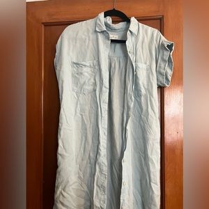 Button Down Chambray Dress